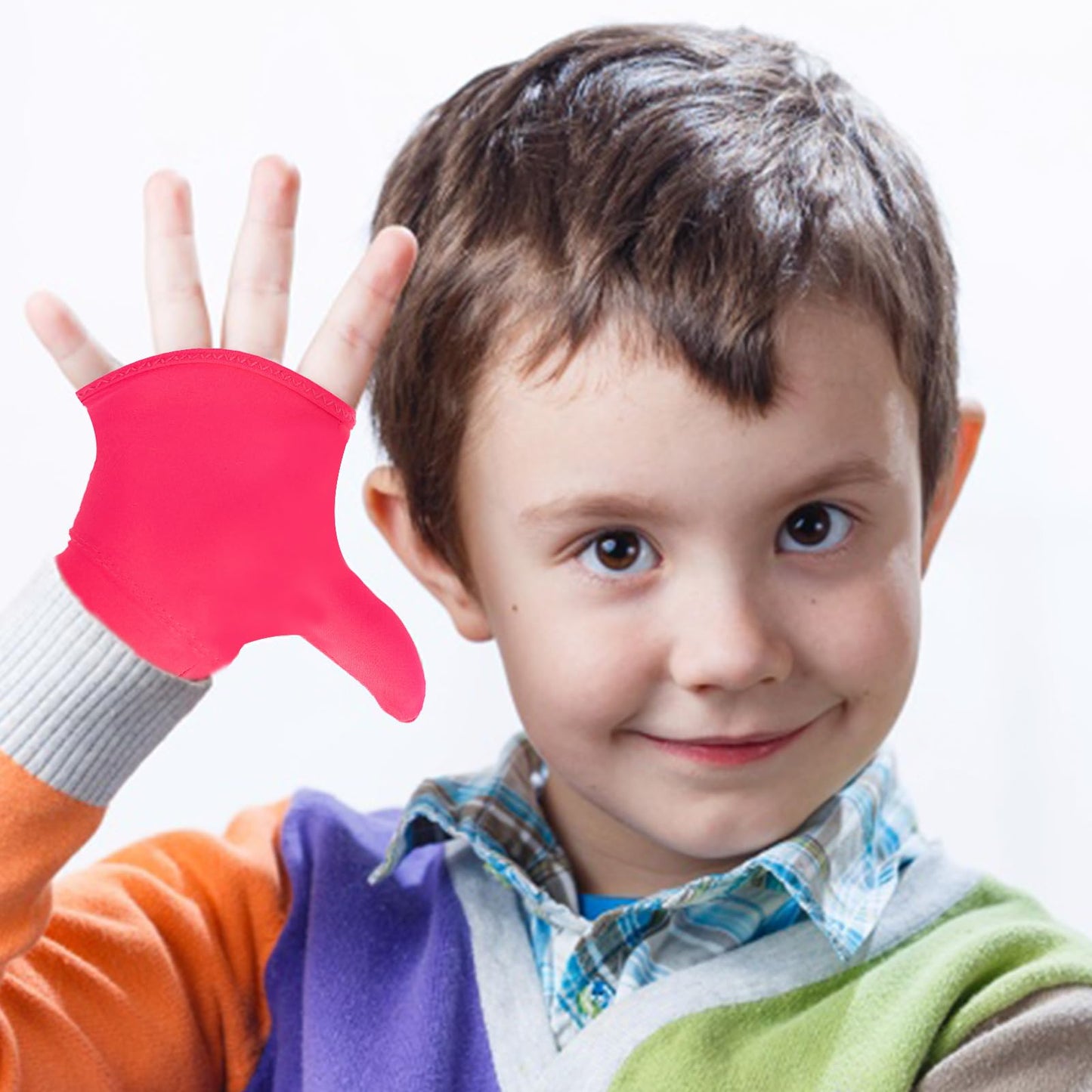 4Pcs Thumb Guard Kids Anti-Sucking Glove Chewy Compression Thumb Guard For Ages 5-12