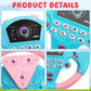 TOYANDONA Steering Wheel Toy Plastic Toy Steering Wheel for Kids Simulated Driving Controller with Light and Music Electric Soun