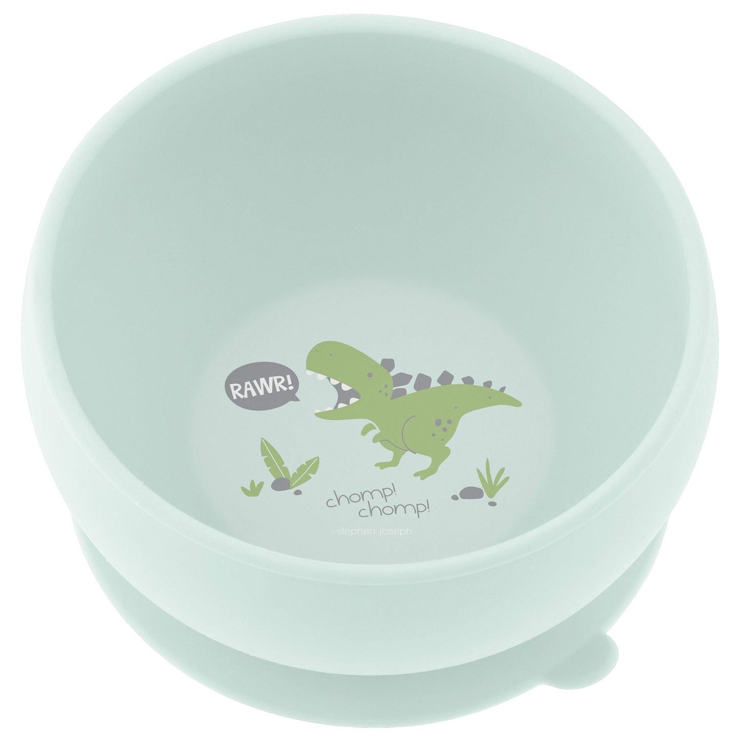Stephen Joseph, Silicone Baby Bowls, Suction Bowl, Stay Put Suction Bowl, First Stage Self Feeding, Dino