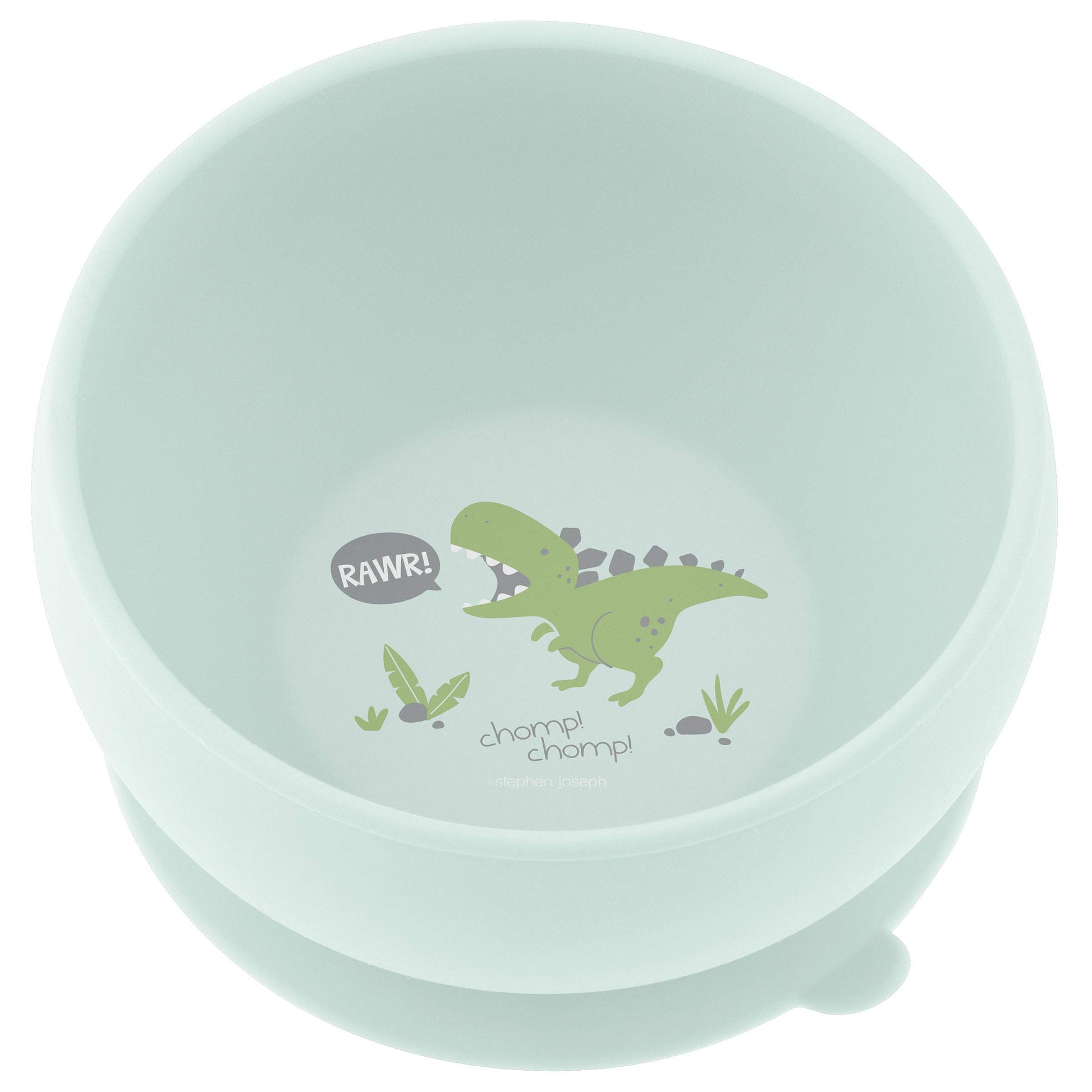 Stephen Joseph, Silicone Baby Bowls, Suction Bowl, Stay Put Suction Bowl, First Stage Self Feeding, Dino