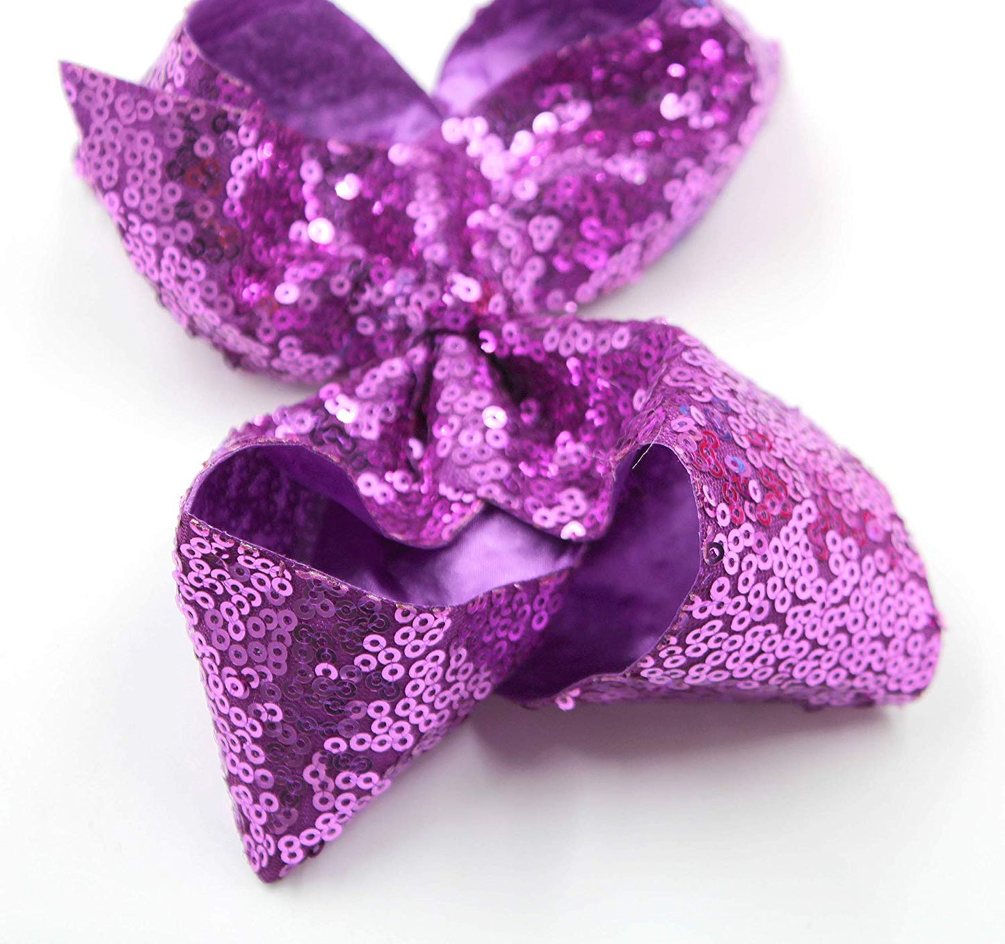 15Pcs Bling 6 Inch Hair Bows Large Big Sparkly Glitter Sequin Bows Alligator Hair Clips For Baby Girls Toddlers Kids Children Te