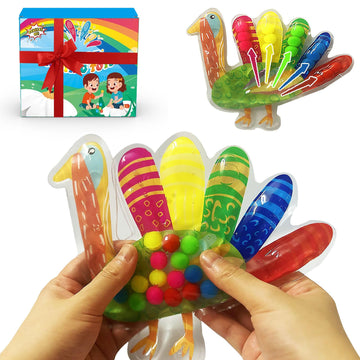 GYsomer Color Sorting Toys for Toddlers, Squeeze Sensory Fidget Toys, Fine Motor Skills Toy, Montessori Learning Toys for Presch