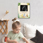 Winnie Pregnancy Milestone Keepsake & Ultrasound Picture Frame - Baby Shower Sign & Decor - Gifts For Gender Reveal