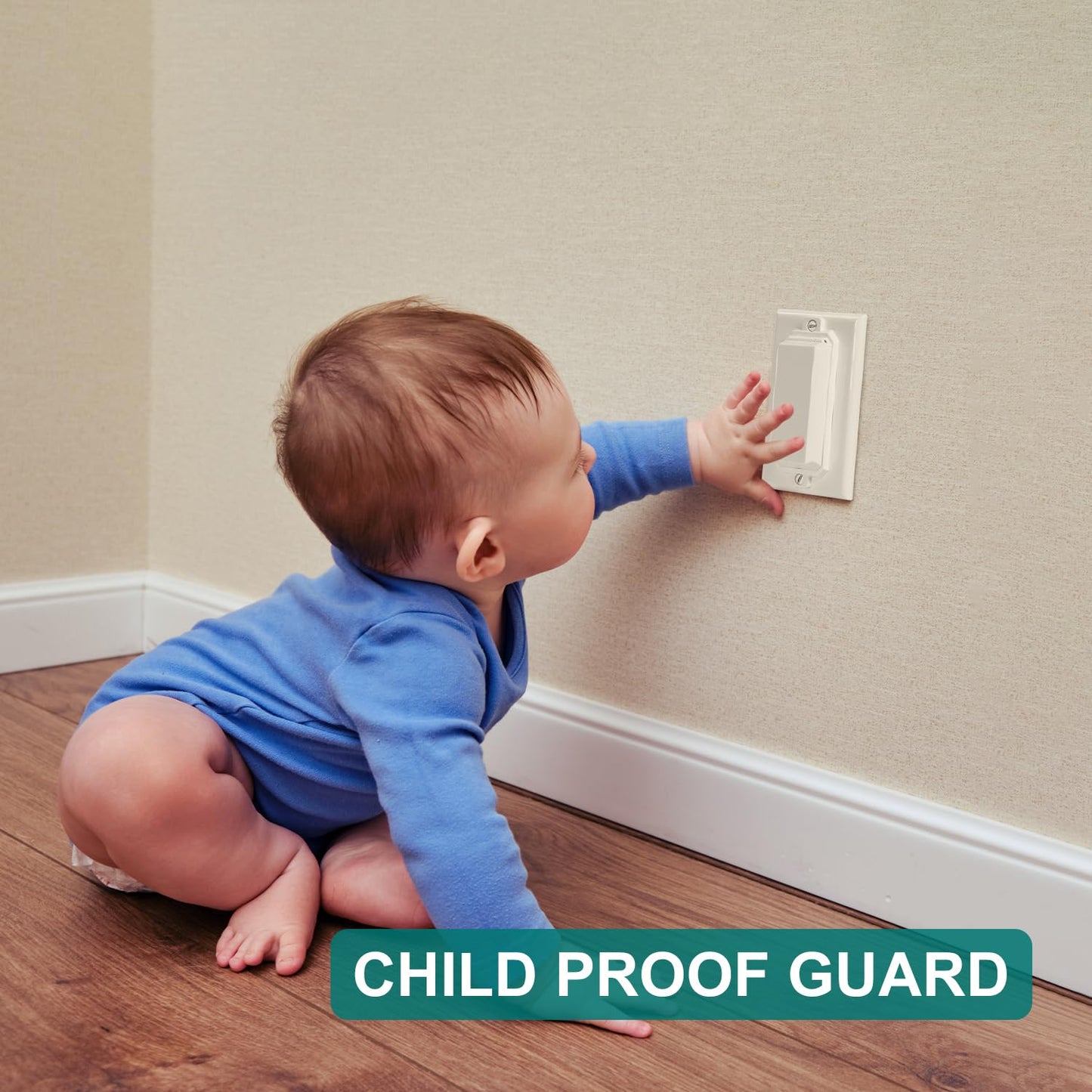 Clymene Light Switch Cover Guard, Child Proof Wall Switch Cover Protects Your Lights Or Switches From Being Accidentally Turned