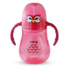 Luvlap Wise Owl Sipper For Infant/Toddler/Kids 280Ml, AntiSpill Sippy Cup With Soft Silicone Straw Bpa Free, 1 Year + (Pink)