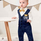 Queenstyle First Birthday Boy Outfit Bowtie Romper 1St Birthday Outfit Boy Gentleman Suit First Birthday Outfit Boy