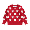 Toddler Baby Girl Love Heart Pullover Sweater Long Sleeve Knit Sweater Shirts Valentines Day Spring Clothes (Love Heart Sweater-