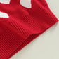 Toddler Baby Girl Love Heart Pullover Sweater Long Sleeve Knit Sweater Shirts Valentines Day Spring Clothes (Love Heart Sweater-