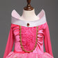 Dreamhigh Sleeping Beauty Princess Party Girls Costume Dress (Pink, 4 Years)