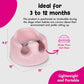 Bumbo Infant Floor Seat Baby Sit Up Chair, Baby Sitting Support For 3-12 Months With 3 Point Adjustable Safety Strap Harness & R