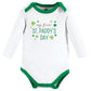 Hudson Baby Unisex Baby Cotton Long-Sleeve Bodysuits Lucky Lady, 3-6 Months