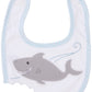 Baby Aspen Shark Bib and Booties Gift Set - Unique Baby Shower Gifts for Boys - 100% Cotton Newborn Bibs and Baby Booties 0-3 Mo