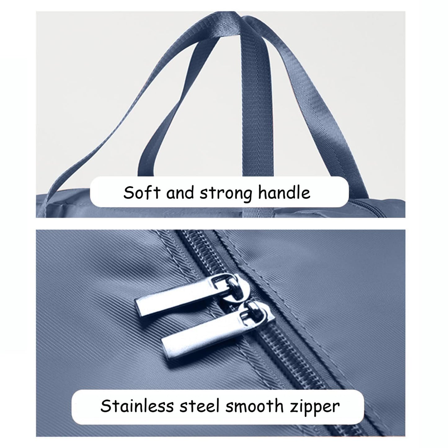 Zhtangrui Backless Booster Seat Travel Bag For Airplane - Durable Car Seat Cover & Carrier For Easy Airplane Travel (Blue)