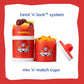 Whiskware Paw Patrol Stackable Snack Containers For Babies, Kids, And Toddlers, 3 Stackable Snack Cups For School And Travel, Fo