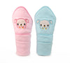 Uber World Newborn Baby Blanket Combo withhood/Infant AC Blanket/Baby Wrapper/Cotton Baby Blanket for 09 Months (75x75cm) Pack 