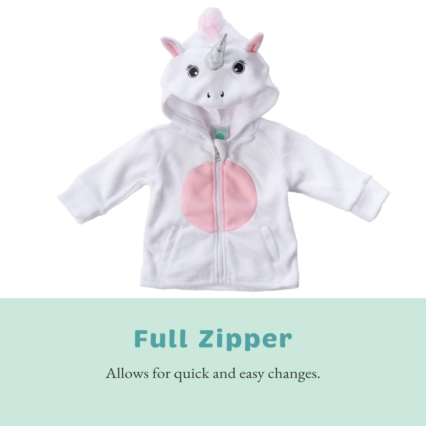 Kids Fleece Sweatshirt Jacket - Baby Boy & Girl Sweater Outerwear Coat Toddler Full Zip Hoodie For Children