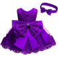 Nssmwttc Princess Girls Ball Gown Dress Child Birthday Party Christmas New Year Dresses Toddler Christmas (Dark Purple,90)