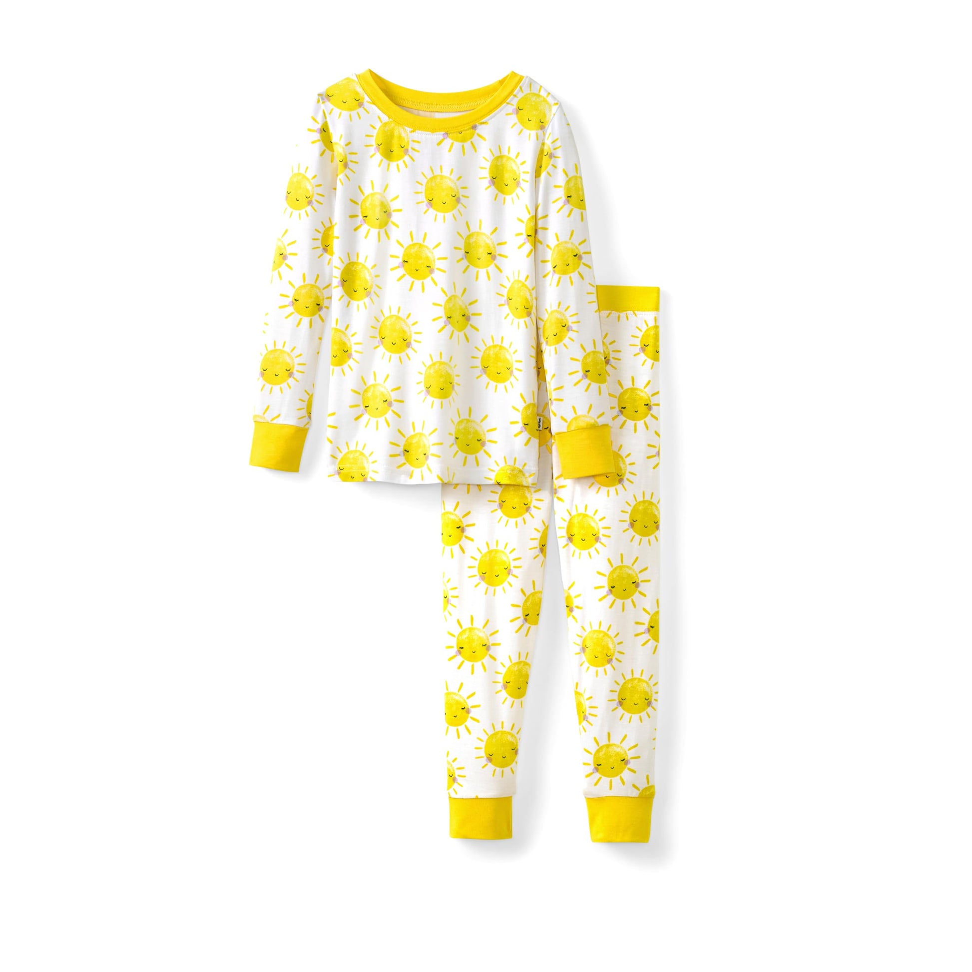 Little Sleepies TwoPiece Pajama Set for Boys and Girls, Snug Fit Sleepwear, Matching Family Pajamas, Viscose from Bamboo, Sunsh