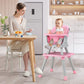 HONEY JOY 8 in 1 Baby High Chair, Convertible Highchair for Babies and Toddlers/Table and Chair Set/Building Block Table/Booster