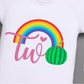 Ibtom Castle Kids Watermelon It 'S My 2Nd Birthday One Melon Tutu Secone Rainbow Cake Smash Skirt Set With Princess Romper/Headb
