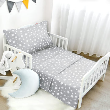 Toddler Bed Sheets For Boys, 3 Piece Toddler Sheet Set, Soft Breathable Toddler Bedding Sets Includes A Flat Sheet, A Fitted She