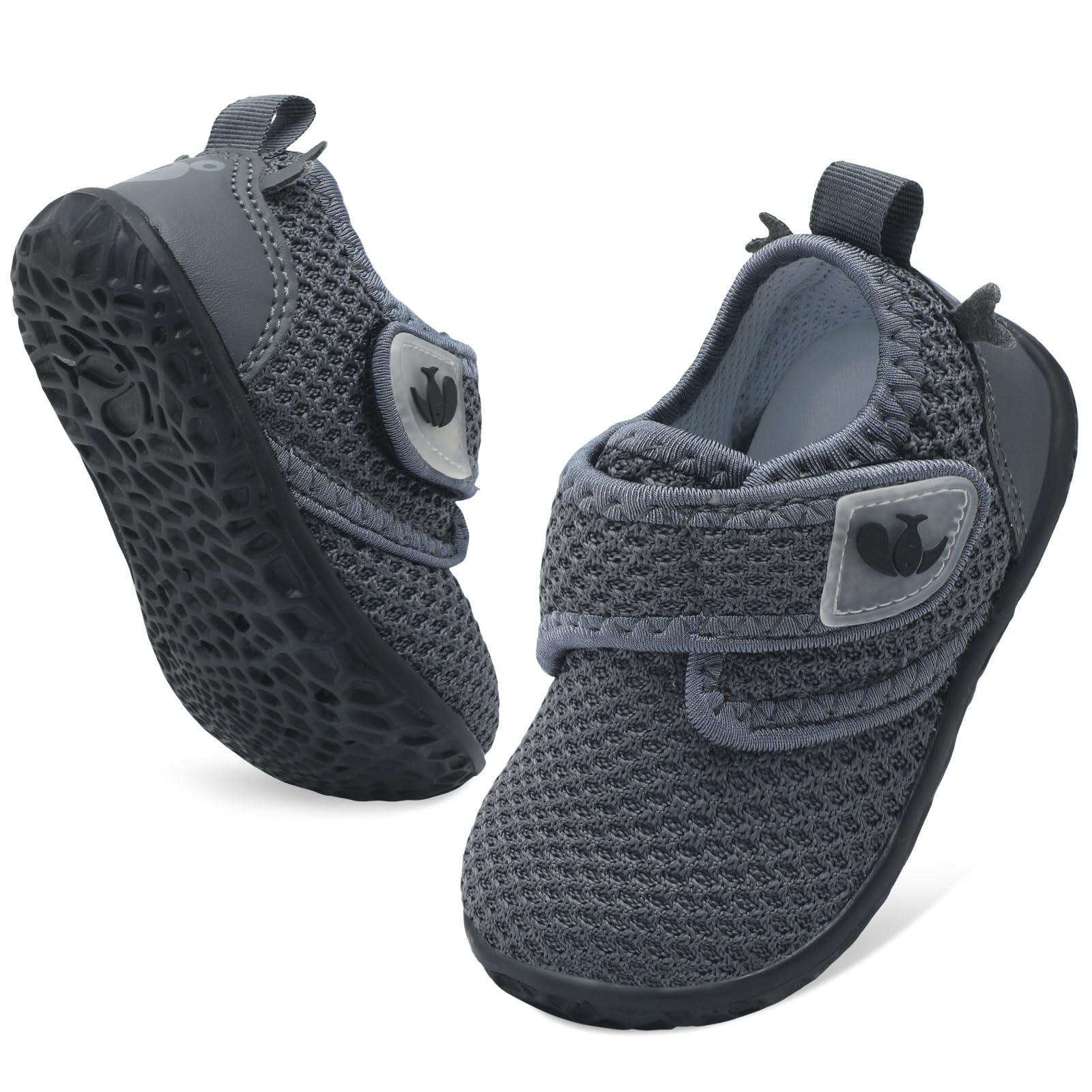 FEETCITY Baby First Walking Shoes Boys Girls Barefoot Baby Sneakers Newborn Crib Shoe Flexible Infant Shoes