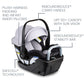 Britax Willow S Infant Car Seat with Alpine Base, ClickTight Technology, Rear Facing Car Seat with RightSize System, Glacier Ony