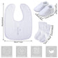 Hicarer 5 Pcs Baptism Gifts For Boys Girls Including White Embroidered Cross Bib Christening Shoes And Socks For Baby Infant Tod