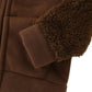 Amiyan Bear Ears Shape Fleece Warm Hoodies Clothes Toddler Zip-Up Light Jacket Sweatshirt Outwear For Baby Boys (Coffee, 1-2T)