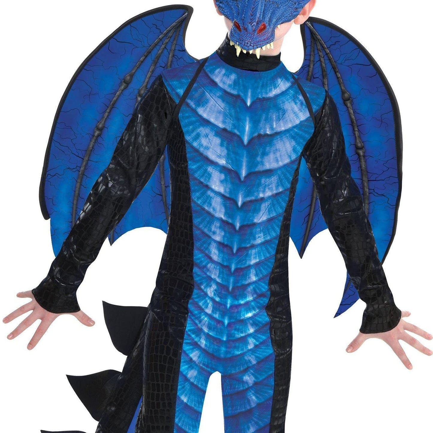 Beastly Blue Dragon Costume - Boys Xl 14-16, 1 Pc