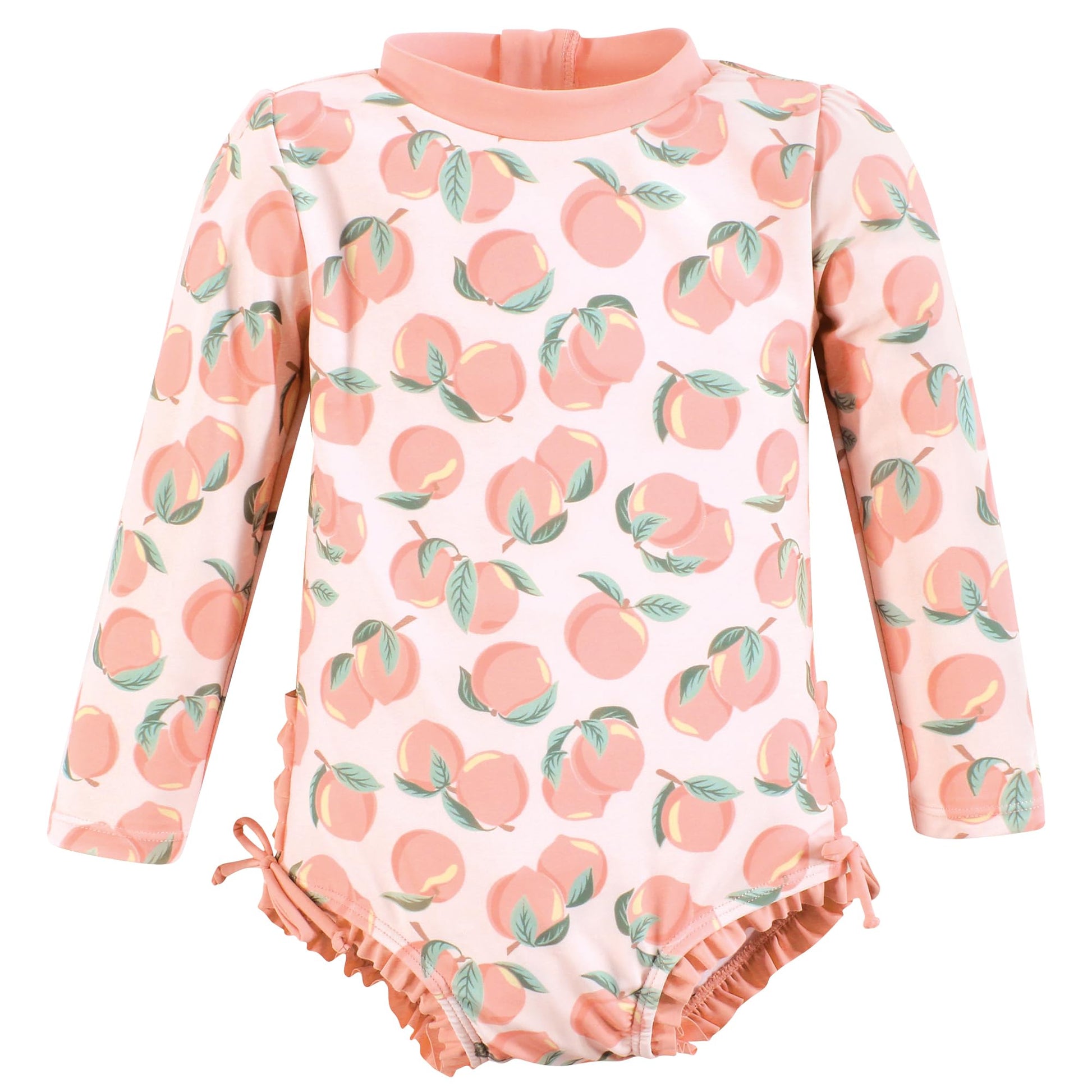 Hudson Baby Baby Girl'S Toddler Swimsuit, Pink Peach