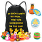 Rubber Duckies for Cruise, 61-Piece Cruise Ducking Kit with 20 Rubber Ducks, 1 Duck Bag, 20 Ducking Cards, and 20 Rubber Bands, 