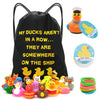 Rubber Duckies for Cruise, 61-Piece Cruise Ducking Kit with 20 Rubber Ducks, 1 Duck Bag, 20 Ducking Cards, and 20 Rubber Bands, 