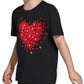 Toddler Valentine'S Day Shirts Boys Girls Love Heart Graphic T-Shirt Valentine Short Sleeve Tee Tops Black