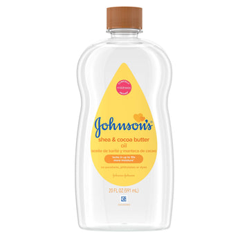 Johnson'S Baby Oil Shea And Cocoa Butter, 20 Ounce (Pack Of 2)