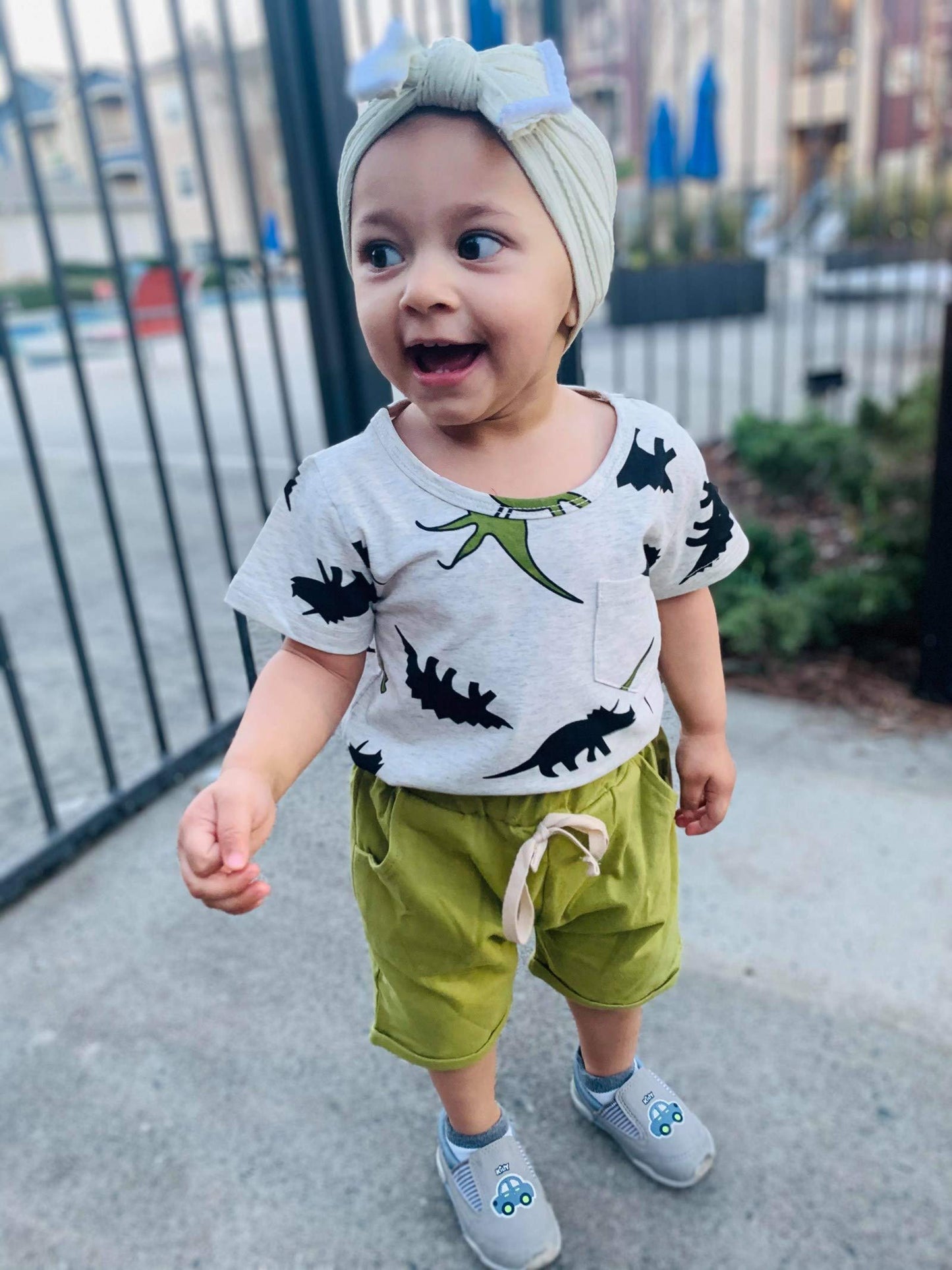 Baby Boy Clothes 18-24 Months Toddler Boys Summer Outfits Dinosaur T-Shirt & Shorts Set 2 Piece