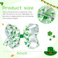 Oaoleer 2Pcs St. Patrick Hair Bows For Girls, Green Bows Hair Alligator Clips Hair Barrettes For Baby Girls Infants Toddlers Kid