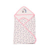 mittenbooty Baby Hooded Wrap Single Ply Unicorn PrintPink