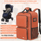 Akozlin Foldable Stroller Travel Bag Backpack - 14.2'X8.7'X20.5' Compatible With Gb Pockit+ & Air - Orange