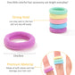 Jollybows 300Pcs Baby Hair Ties Girls Elastic Hair Accessories Small Nylon Hair Bands For Toddler Infant Ponytail Holders 1' Mi