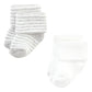 Hudson Baby Unisex Baby Cotton Rich Newborn And Terry Socks, Pink Gray Stripe, 0-6 Months