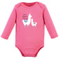 Hudson Baby Unisex Baby Cotton Long-Sleeve Bodysuits, Little Llama, 0-3 Months