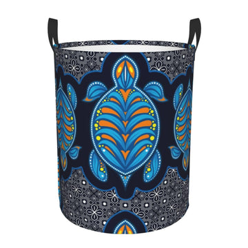 Pevtufa Turtle Foldable Laundry Basket Organizer,Fabric Clothes Toy Storage Basket Nursery Hamper Storage Bin For Household Bedr