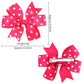 Oaoleer 3 Inch Hair Bows For Baby Girls, 40Pcs Back To School Pinwheel Bows Grosgrain Ribbon Toddler Bows Clips Hair Barrettes A