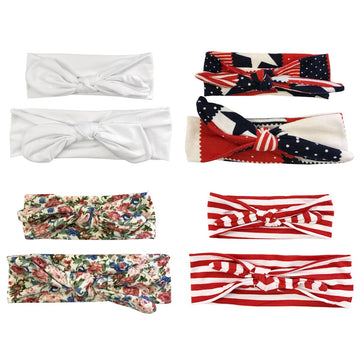 Bowbear Mom And Me Twist Knotted Headband Turban Headwrap, Independence Day