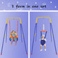 3-In-1 Swing Set Baby Jumper And Bouncers For Toddler, Baby Swing Is Suitable For Indoor And Outdoor Play, With A Foldable Metal
