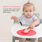 Ezpz Tiny Bowl (Coral) - Silicone Baby Bowl With Suction For 6 Months + - Built-In Placemat - First Foods + Baby Led Weaning - F
