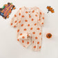 Halloween Baby Boy Girl Outfit Pumpkin Long Sleeve Onesie Romper Jumpsuit Halloween Clothes Girl Boy (Pumpkin Onesie,6-12 Months
