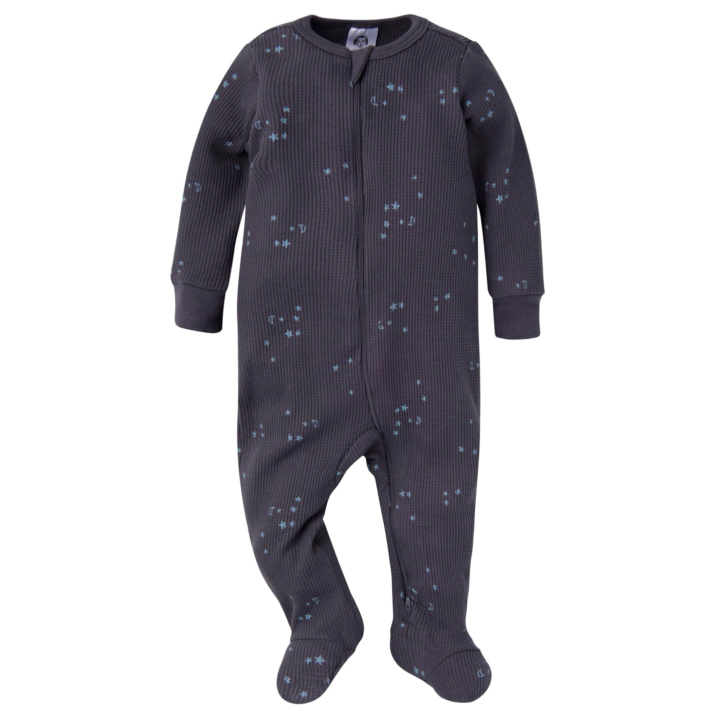 Gerber Baby Unisex 2-Pack 2-Way Zip Thermal Footed Sleep 'N Play, Foxes, 0-3 Months