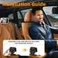 Baby Car Mirror With Light, 3000Mah Rechargeable, Shatterproof, Adjustable Rear-Facing Infant Mirror For Car Seats, Wide View, 3